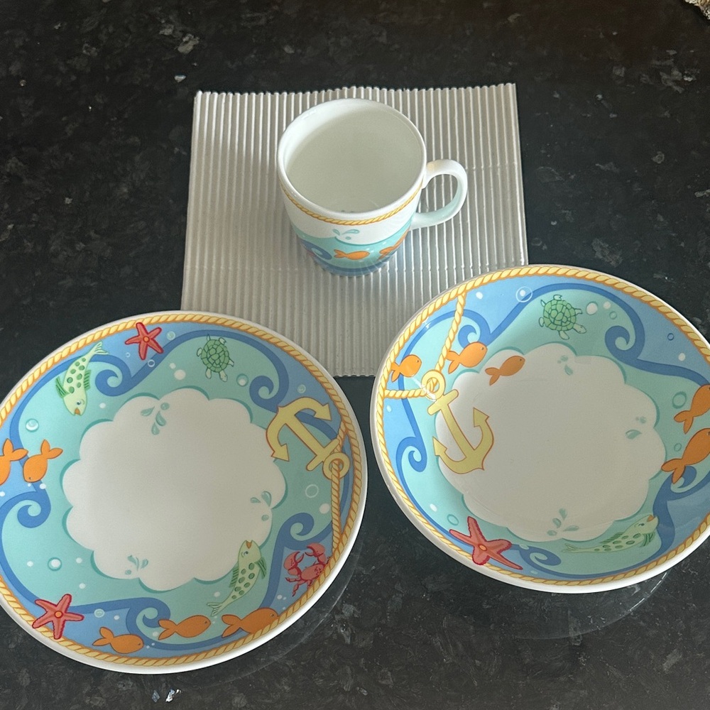 Authentic Tiffany Sailor 3 piece set. Never been used